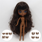 ICY DBS Blyth nukk super must k&otilde;ige tumedama nahaga L&auml;ikiv n&auml;gu liigendkeha tume pruun juus.Nr.BL0222/950 black