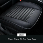 Universaalne autoistmekate hingav PU-nahast padjamatt autotoolipadjale, auto esiistme kate Four Seasons libisemisvastane matt 1pc black