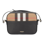 Burberry Segatud ruudumustriga reguleeritava rihmaga nahast kaamerakott Crossbody V&auml;ikesed naiste kotid Must 81208301 Shopping Bag Set(Basic Set+Shopping Bag) beige