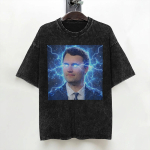 Charlie Kirk T-s&auml;rk Pesta L&uuml;hikeste Varrukatega &Uuml;lesuuruses T-s&auml;rgid Retro Meestele Naistele Streetwear Tr&uuml;kitud T-s&auml;rk M gray