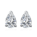 NeeTim 1ct D V&auml;rvi Pirnikujuline Moissaniidi Kruvid K&otilde;rvar&otilde;ngad Veetilga Labori Teemant 925 Sterling H&otilde;be Kullatud Pulma Ehted Kingitus 1ct and 1ct 5x8mm white