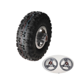 4-tollised Rattad 4.10-4 T&auml;ispuhutavad Rehvid Laagriga Rummuvelg 49cc Mini Quad Mustuseratas Trikik&auml;rud ATV Buggy Osad B black