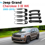 Must s&uuml;sinikkiust v&auml;lisukse k&auml;epideme kate Jeep Grand Cherokee 3 III WK 2005~2010 autode kujundamise osade tarvikud 2HandleBowl 1keyhole