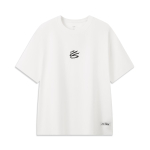 Li Ning Curry M&auml;lestus-L&uuml;hikeste Varrukatega Lahe Mugav Hingav Mitmek&uuml;lgne T-s&auml;rk Meeste Topid Kreemjasvalge AHSWJ49-1 M white