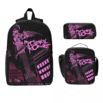 MCR My Chemical Romance Rokkansambel Laste seljakott L&otilde;unakott Pinalikotid Poistele T&uuml;drukutele Seljakotid Koolikott Raamatukott Komplekt black