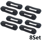 MOC Tehnilised Caterpillar Tanki Roomikud ja Ketil&uuml;lid DIY Ekskavaatori ja Ratta Mudelite jaoks black