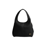 COACH Lana poleeritud kivikujulise nahast k&auml;ekott, &otilde;lakott suur naiste must CM544-B4BK Basic Set (Bag+Dust Bag) black