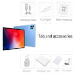 BDF 8,0-tolline tahvelarvuti 4+64 GB 3G Call Phablet Android 9.0 WiFi Bluetooth 3G 4G SIM-kaart Standard Version