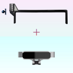 Range Rover Sport 2023 2024 2025 jaoks Telefonihoidiku Klamber Alus Magnetiline MagSafe Traadita Laadimisega Telefonikinnitus Autotarvikud Only base no holder black