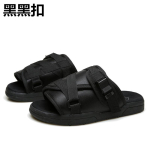 Edison Chen sussid suvine trendibr&auml;nd trendikad pl&auml;tud paarile mehed ja naised vabaaja sandaalid Hiroshi Fujiwara moesuund rannasussid 37 (order your usual athletic shoe size) black