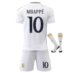 Laste spordir&otilde;ivad Real Madrid Mbappe Jalgpallis&auml;rk Pol&uuml;ester 130-140cm Valge 140-150 CM valge