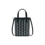 LACOSTE PVC K&auml;ekott, &Otilde;lakott, Crossbody kott Eriti V&auml;ike Naiste Tume Roheline/Kreemjas NF4463ZEM44 Small black