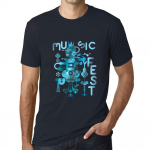 Meeste graafiline T-s&auml;rk Music Fest Instrument Navy XS kuristik