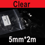 2 kotti X 2 meetrit l&auml;bipaistev must n&uuml;mf, veniv k&auml;rbsesidumine venituslint usside tegemiseks. 4mm*2m must