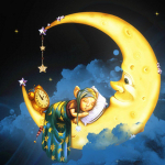 DIY multikas Kuu ja t&uuml;druku kristall t&auml;ispuur 5D teemantmaal Ristpistes kivikivist kodukaunistus 30x30CM