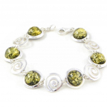 Les Tr&eacute;sors De Lily [H5083] - Bracelet Argent 'Inspiration' Ambre roheline