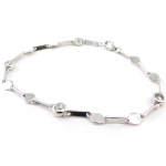 Les Tr&eacute;sors De Lily [J2067] - Bracelet Argent 'D&eacute;esse' blanc valge