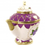 Les Tr&eacute;sors De Lily [K6857] - Coffret &agrave; Bijoux 'Th&eacute;i&egrave;re' violet ivoire lilla