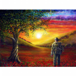 Teemantmaal roheline puu ristpistes 5D DIY t&auml;is&uuml;mmargune teemantmaastik, teemanttikandid 20X30CM