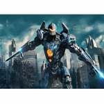 Kohandatud foto 5D DIY teemantmaaling Vaikse ookeani velg &ndash; Mehhaaniline Warrior t&auml;ispistes teemanttikandid 20X30CM