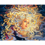 Full Drill 5D DIY Diamond Painting Queen Medusa Tikand Ristpistes 20X30CM