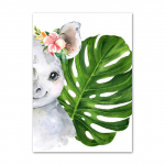 5D DIY Teemantmaaling Loomade ninasarvik tikandid Ristpistes 3D Kodukaunistus 20X30CM