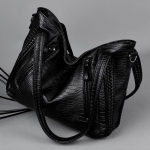 Moodsad kaasaskantavad k&auml;ekotid K&otilde;ik-&uuml;hes pehmest nahast vabaaja &otilde;lakott 35cm*15cm*58cm must