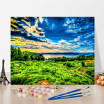DIY v&auml;rvid numbrite j&auml;rgi &otilde;limaali komplekt L&otilde;uend DIY &otilde;limaal numbrite j&auml;rgi Seinakunsti kaunistused kodukinki kunstiks ja hobideks 40x50cm no frame