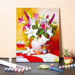 DIY v&auml;rvid numbrite j&auml;rgi &otilde;limaali komplekt L&otilde;uend DIY &otilde;limaal numbrite j&auml;rgi Seinakunsti kaunistused kodukinki kunstiks ja hobideks 40x50cm no frame