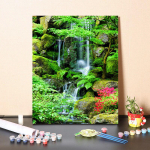 DIY v&auml;rvid numbrite j&auml;rgi &otilde;limaali komplekt L&otilde;uend DIY &otilde;limaal numbrite j&auml;rgi Seinakunsti kaunistused kodukinki kunstiks ja hobideks 40x50cm no frame