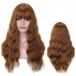LISI HAIR naiste moekas pikad lainelised parukas, musta pruuni v&auml;rvi naturaalne laineline parukas naistele 2-33