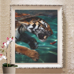 Tikandid K&auml;sit&ouml;&ouml; DIY Teemantmaal 5D Teemanttikandid Mosaiik Kingitus Teemantseinakunst Dekoor Full Round 20X30CM