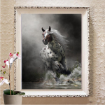 T&auml;iskandiline/&uuml;mmargune puur 5D DIY Teemantmaal, Tikand Ristpistes 5D Kodukaunistuse kingitus Full Round 20X30CM