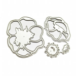 3D lillede metallist l&otilde;ikevormid &scaron;abloon Scrapbooking DIY album tempel paber reljeef