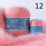 50+20g/komplekt Mink ka&scaron;miirl&otilde;ng Long Plush kardigan salli jaoks Sobiv k&auml;sitsi kudumiseks niit 12