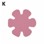 10 tk Vannitoa libisemisvastane libisemisvastane teip, libisemisvastased ribad du&scaron;ikleebised Ruudukujuline &uuml;mmargune lumehelbe S-kujuline libisemisvastane kleebis M