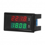 Digitaalne voltmeeter Ampermeeter pinge voolu tester m&otilde;&otilde;tur Volt Amperage tester arvesti Amper detektor punane must