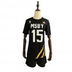 Anime Haikyuu Cosplay Kost&uuml;&uuml;m V&otilde;rkpalli Komplektid Noorte Cos Black Wolf Koomiks V&otilde;rkpall Noortemeeskonna Cosplay Riided MSBY Black Wolf Team XXL