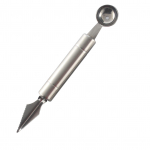 Melon Balleri k&uuml;hvel roostevabast terasest puuviljade kaunistus nikerdusnuga j&auml;&auml;tis sorbett magustoit topelt Type 2