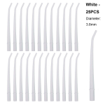 25 tk/kott hambaravi k&uuml;&uuml;narnuki v&auml;ljaviskega hambaravi imemistoru 1/4 1/8 1/16 aspiraator White - 25PCS valge
