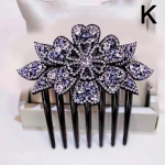 Vintage Flower Juukseklambrid Mood Hair Maker Bun Juuksekammid Plastikust l&auml;ikivad juuksen&otilde;elad Naiste Juukseaksessuaarid