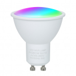 5 W ZigBee nutikas pirn, kaherežiimiline valge ja RGB 16 miljonit v&auml;rvi, GU10 nutika lambi rakenduse kaugjuhtimispult Wi-Fi Type valge