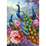 Loom Peacock 5D DIY Teemantmaal Rhinestone Pilt T&auml;ielik Teemanttikand Kingitus Ristpistes Komplekt Mosaiik Kodu Kaunistus Full Round 20x30CM