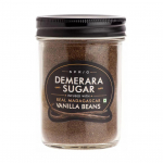 Demerara roosuhkur vaniljega (175 g), Demerara suhkur vaniljeubadega, oksake