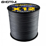 GHOTDA uus X12 Super Strong 500M 12 haruga p&otilde;imitud &otilde;ngen&ouml;&ouml;r, multifilament PE n&ouml;&ouml;r, merevee p&uuml;&uuml;gitarbed 25 30 39 50 65 77 92 120 LB 0.8 tumehall v&auml;rv