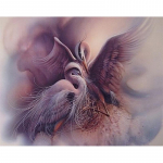 5D DIY Teemantmaaling Punase krooniga kraana teemanttikandid T&auml;ismosaiikkomplektid Ristpistes Kodukaunistus K&auml;sitsi valmistatud kingitused Round 20x30cm