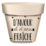 Les Tr&eacute;sors De Lily [A2060] &ndash; bambusest istutusmasin  Messages  must beež (armastus ja v&auml;rske vesi) -  14x12 cm must