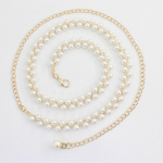 Elegantne Pearl Waist kett naiste &otilde;huke v&ouml;&ouml;rihma kleit seelik kampsun v&ouml;&ouml; 115*1.5cm kuld