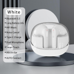 VAORLO 9D HiFi Heavy Bass Juhtmeta k&otilde;rvaklapid Bluetooth 5.3 K&otilde;rvaklapid Stereo Muusika V&auml;ike latentsus m&auml;ngu jaoks Mini k&otilde;rvasisene peakomplekt iPhone Xiaomi Huawei jaoks valge