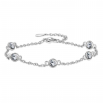 ANENJERY V&auml;rviline geomeetriline kristallist tsirkoonist keti k&auml;ev&otilde;ru Naiste lihtsad armsad k&auml;teehted